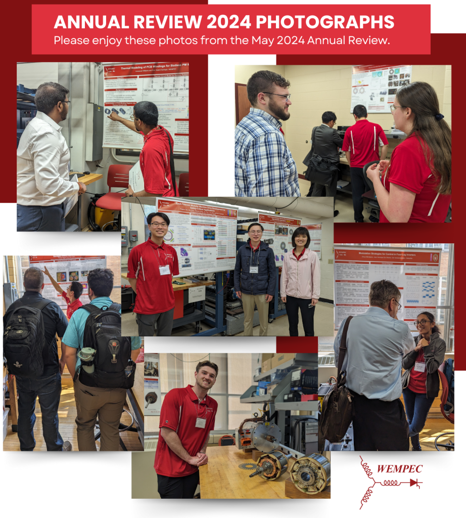 Photo collage from the WEMPEC Annual Review Meeting 2024