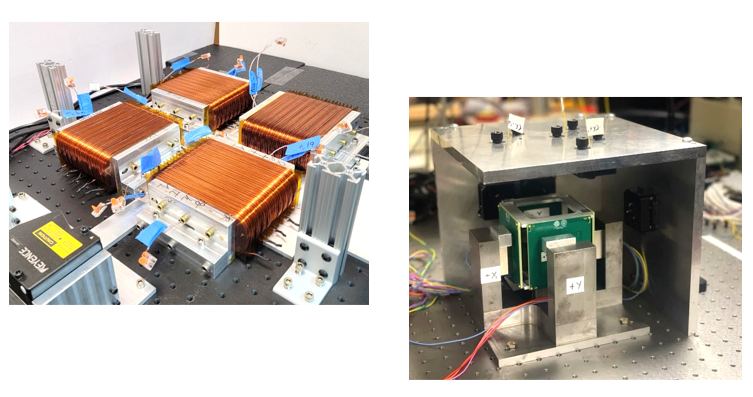 Prototype magnetically levitated precision positioning system