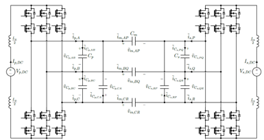 Transformerless isolated DAB diagram
